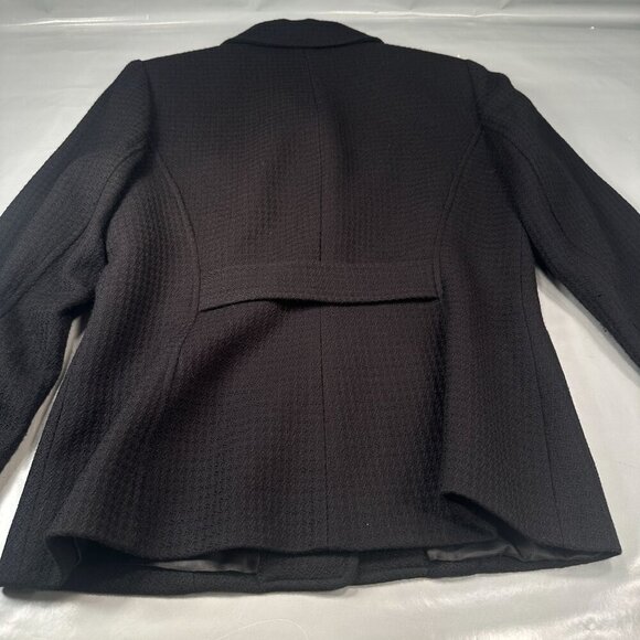 Casual Corner Virgin Wool Blazer Women Suit Jacket Career Button Long Sleeve - Picture 8 of 15